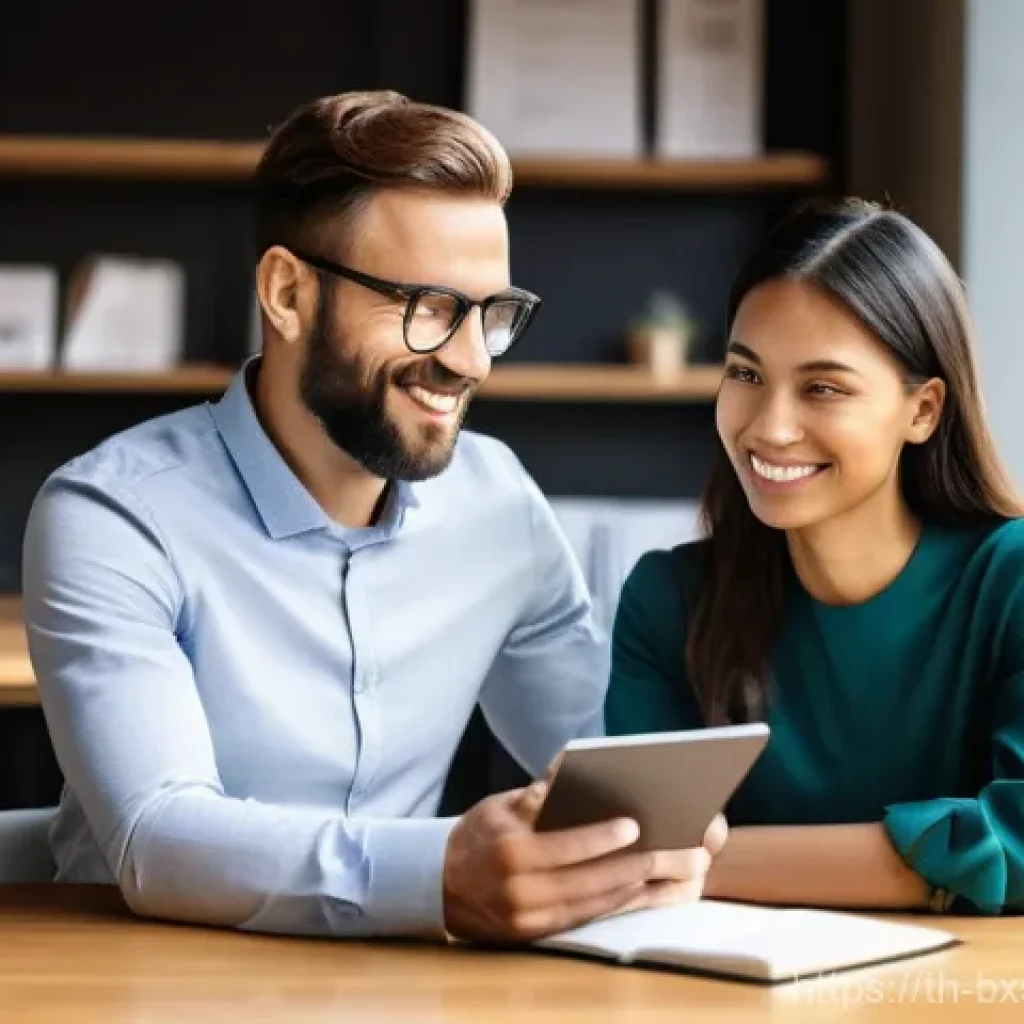 출구 전략에서의 고객 피드백 활용법 - **Prompt:** A vibrant, eye-level photograph capturing a moment of honest feedback. In a modern, sunl...