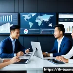 Home 17 비즈니스 출구 전략의 변화에 대한 적응력 - A modern Thai small business office scene showing a diverse team of professionals collaborating arou...